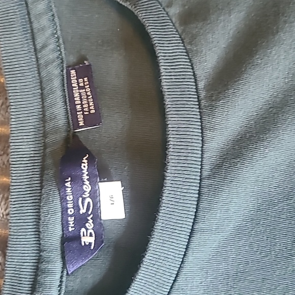 Ben Sherman Green Pocket Tshirt Size Large - Picture 3 of 4